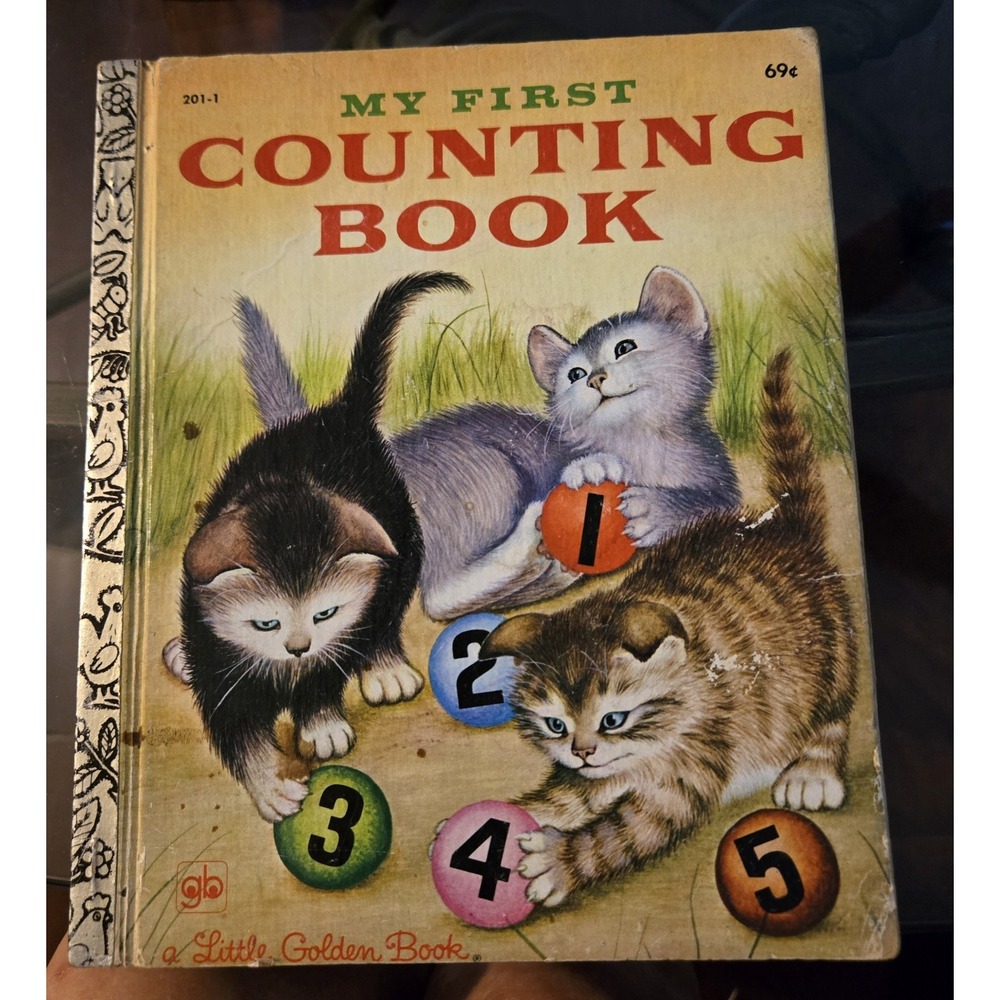 1978 Little Golden Book My First Counting Book Lilian Moore